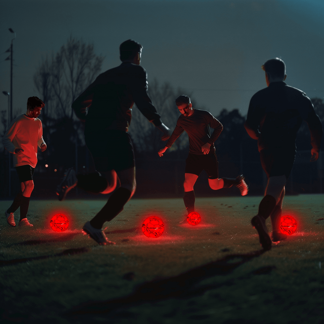 Lichtgevende Voetbal met LED in de Bal: Spelplezier in het Donker - LedsMove