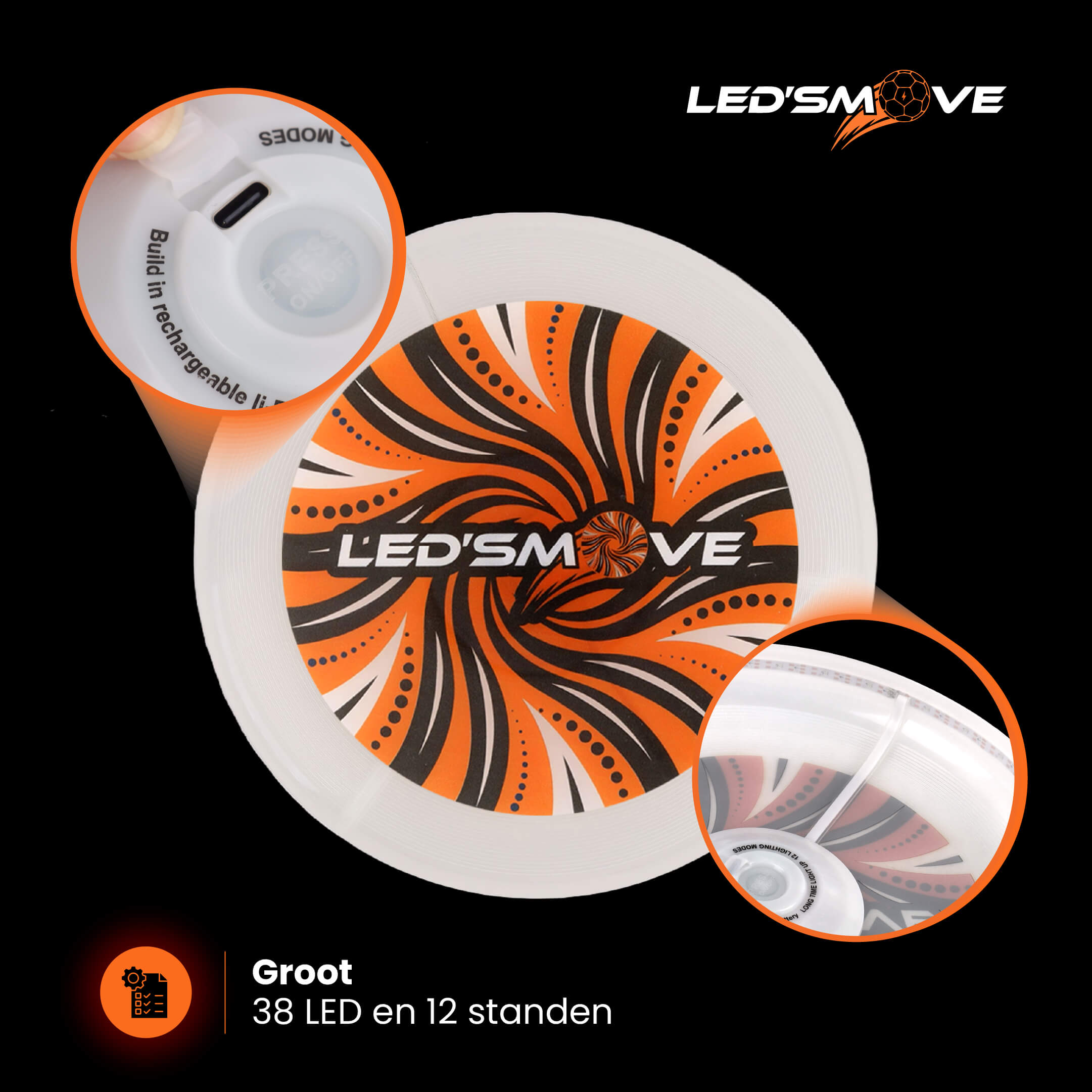 Led Flying Disc LedsMove ™ - LedsMove