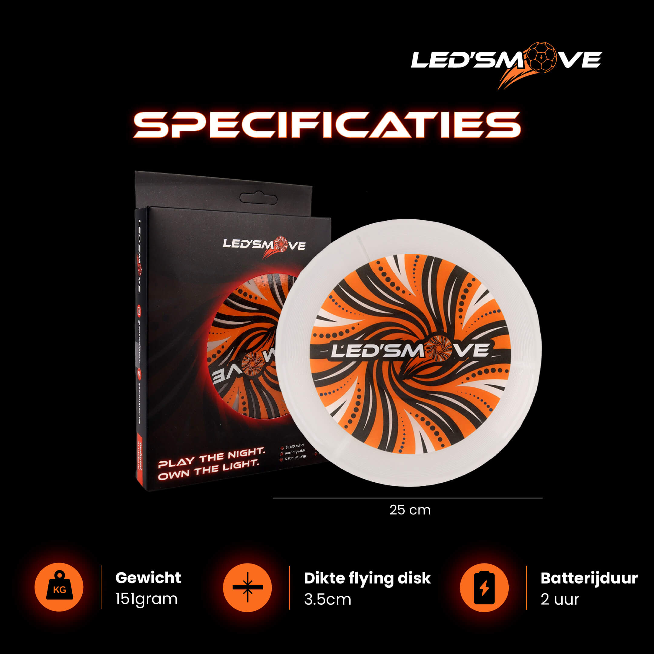 Led Flying Disc LedsMove ™ - LedsMove