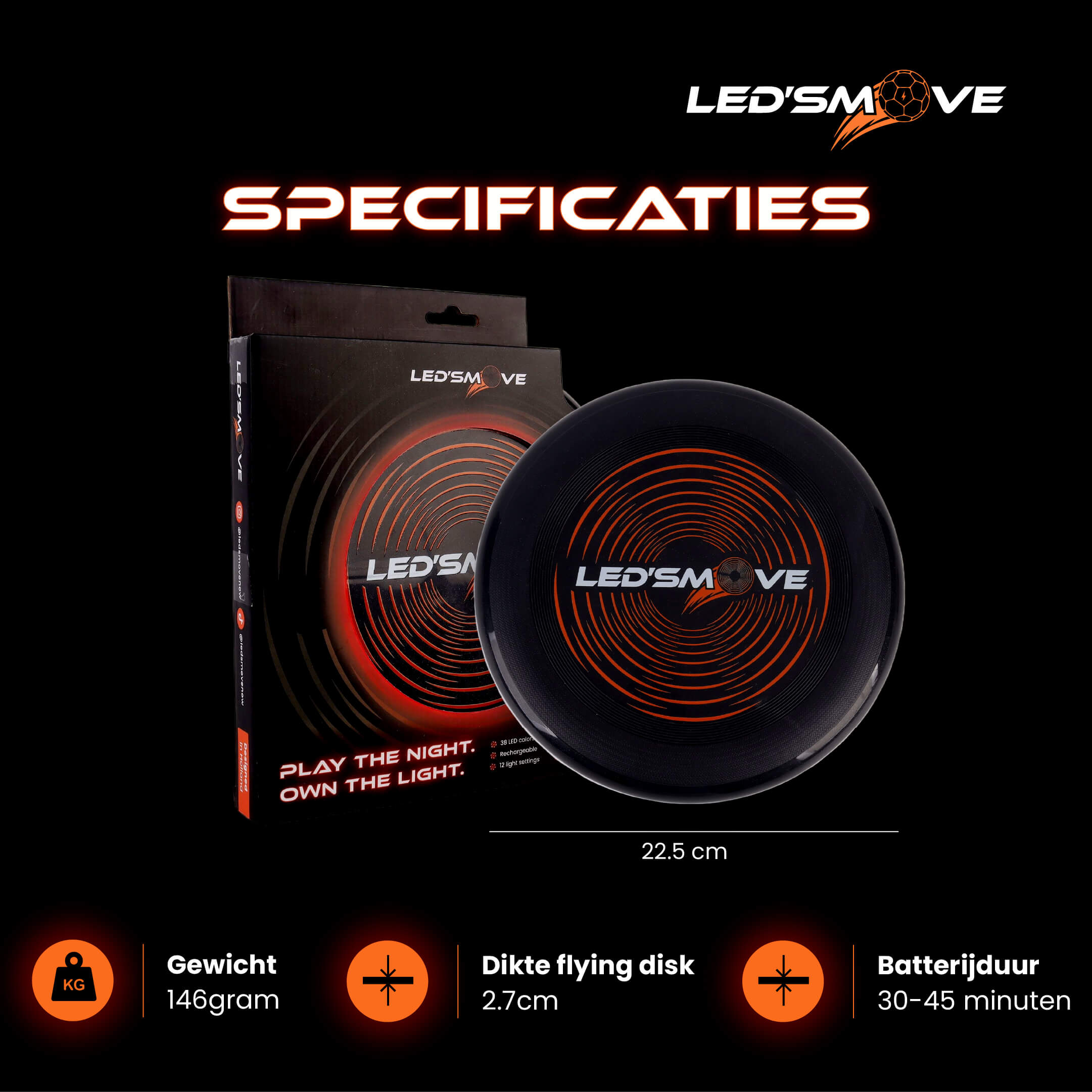 Led Flying Disc LedsMove ™ - LedsMove
