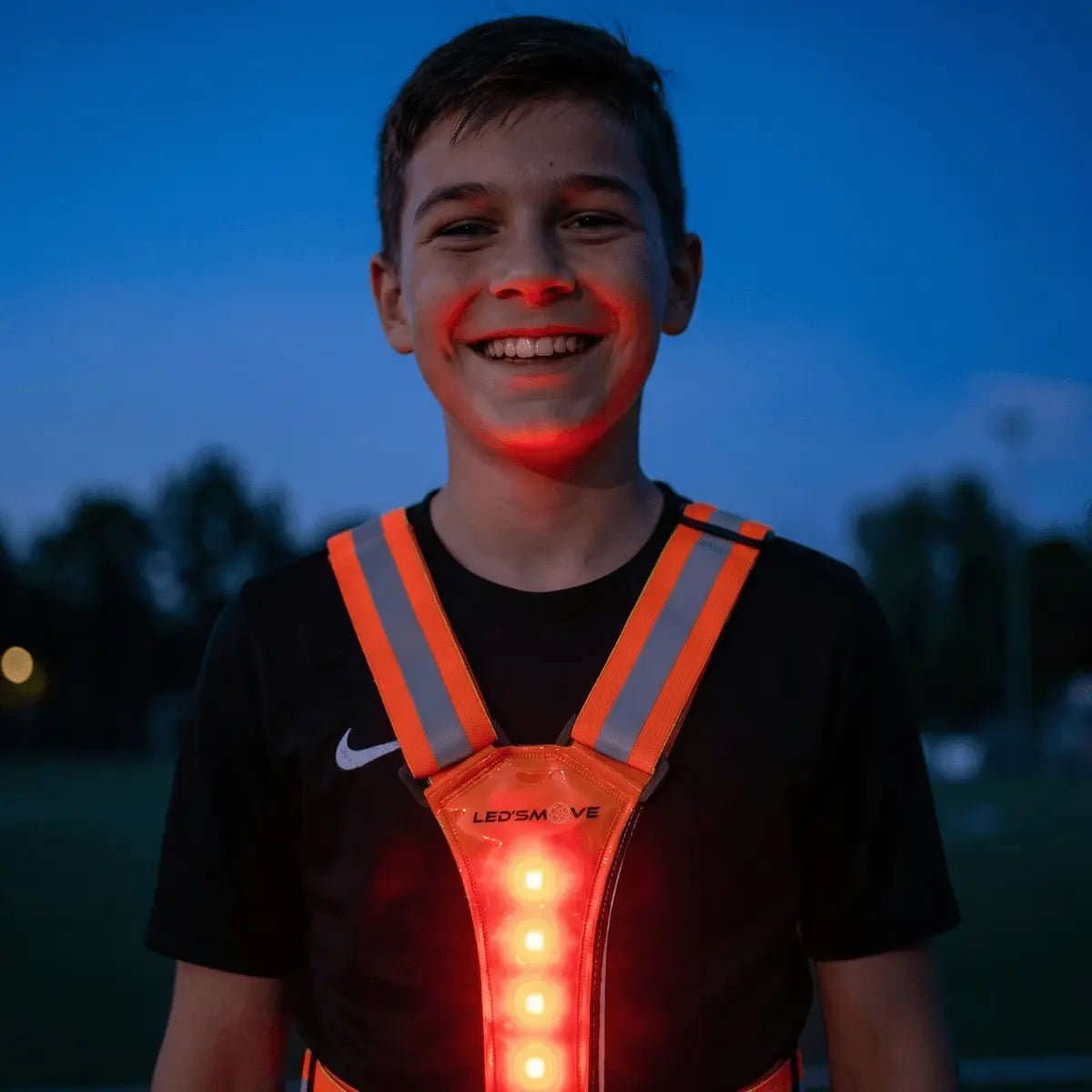 1 Lichtgevend Hesje - Rood - LedsMove